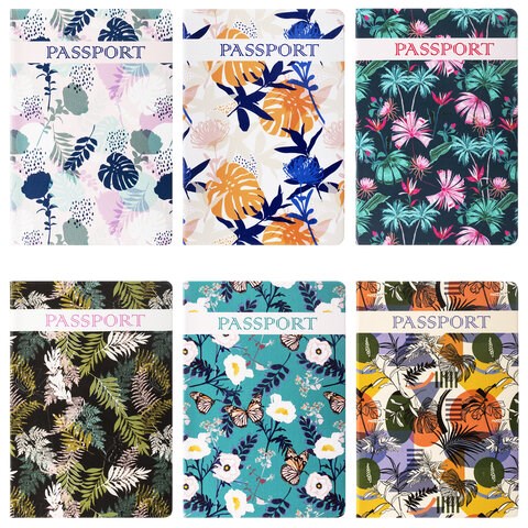 Обложка для паспорта "Тропики", ПВХ, фотопечать ассорти, STAFF, 237592 237592