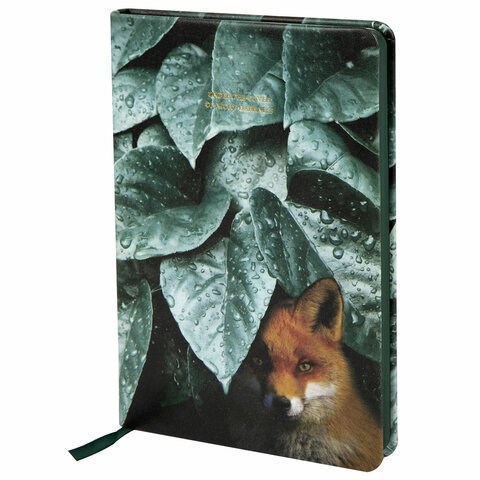 Ежедневник недатированный А5 (138х213 мм), BRAUBERG VISTA, под кожу, твердый, 136 л., "Thickets", 112028 112028