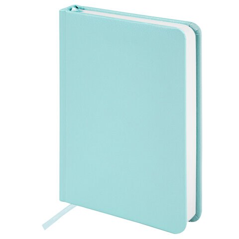 Ежедневник недатированный МАЛЫЙ ФОРМАТ А6 (100x150 мм) BRAUBERG "Profile", балакрон, 136 л., мятный, 111692 111692