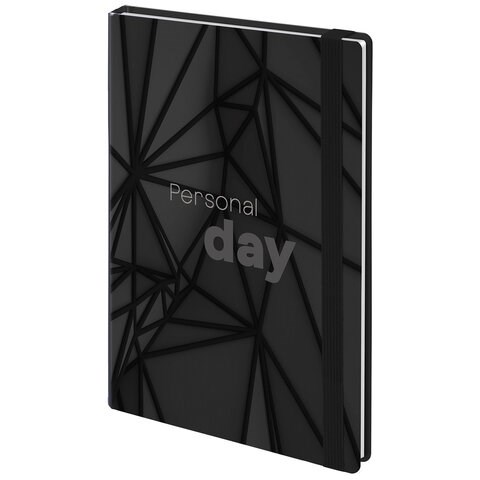 Ежедневник недатированный с резинкой А5 145х203 мм, BRAUBERG, твердый, 128 л., "Personal day", 116285 116285