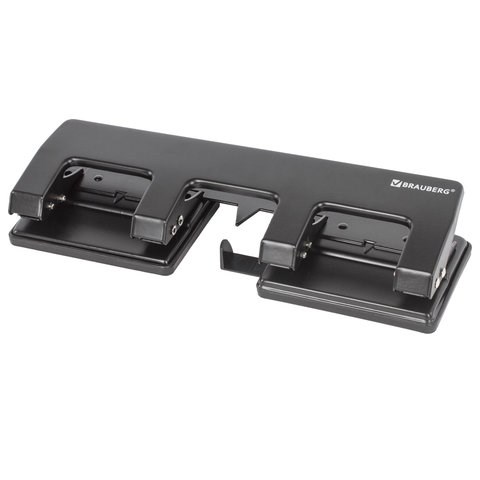 Дырокол металлический на 2-4 отверстия BRAUBERG "HL-4", до 15 л., черный, 221160 221160