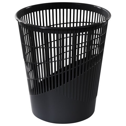 Корзина для бумаг, 11 л, сетчатая, черная, BRAUBERG, 230441 230441
