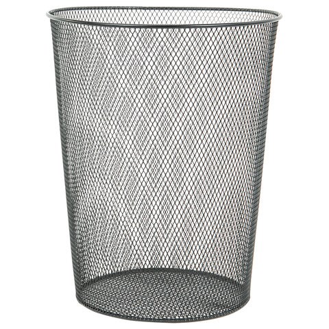 Корзина для бумаг, 9 л, металлическая, черная, BRAUBERG "Germanium", 231958 231958