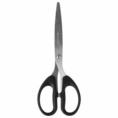 Ножницы BRAUBERG "Classic", 185 мм, чёрные, классической формы, 2-х сторонняя заточка, 230934 230934