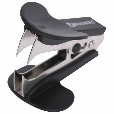 Антистеплер для скоб № 10 и № 24/6, BRAUBERG "Classic", с фиксатором, черный, 222547 222547