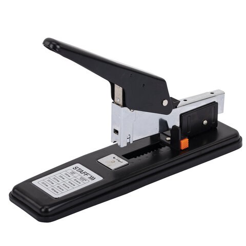 Степлер МОЩНЫЙ № 24/6-23/15 металлический STAFF "HEAVY DUTY ECO", до 100 листов, черный, 272736 272736