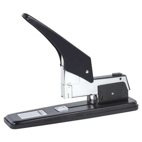 Степлер МОЩНЫЙ №24/6-23/24 металлический BRAUBERG "Heavy duty", до 200 листов, черный, 227660 227660