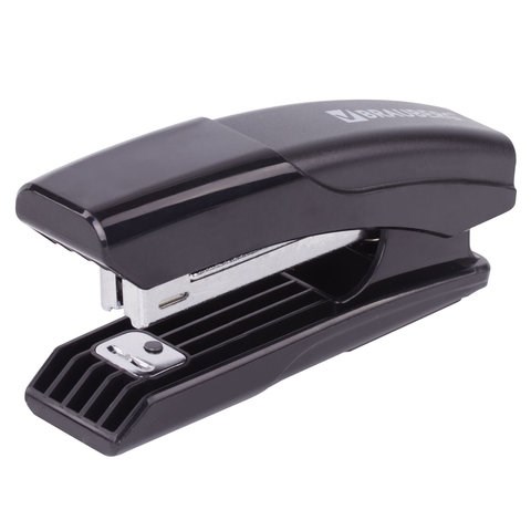 Степлер №10 BRAUBERG "Black Jack", до 18 листов, антистеплер, черный, 227763 227763