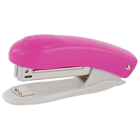 Степлер №10 BRAUBERG "Original", до 12 листов, с антистеплером, розовый, 227767 227767