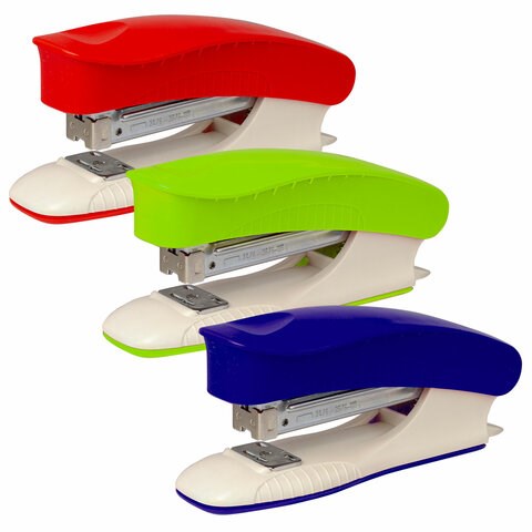 Степлер №24/6, 26/6 BRAUBERG "METROPOLIS", до 30 листов, ассорти, 228753 228753