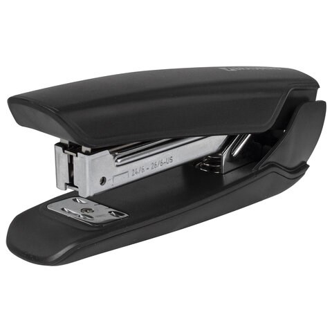 Степлер №24/6, 26/6 BRAUBERG "ULTRA", до 30 листов, с антистеплером, черный, 228756 228756