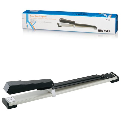 Степлер брошюровочный №24/6, 26/6 KW-trio, до 20 листов, серо-черный, 5900, -5900 225123