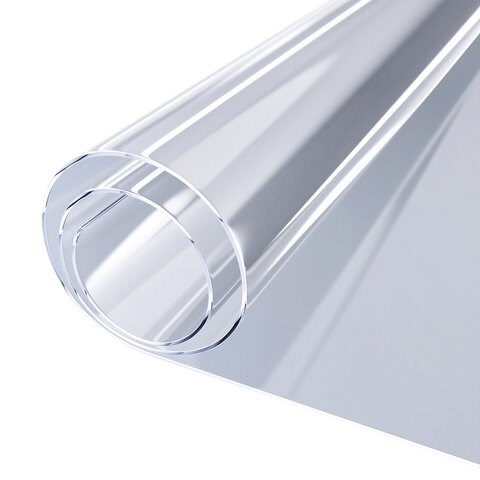 Коврик-подкладка, скатерть ПВХ прозрачная, гибкое/мягкое стекло, 120х75 см, 0,8 мм, DASWERK, 607879 607879