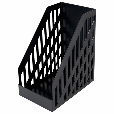 Лоток вертикальный для бумаг BRAUBERG ULTRA увеличенная ширина, 250х160х290 мм, черный, 238253 238253