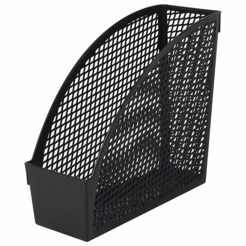 Лоток вертикальный для бумаг STAFF "Profit", 270х100х250 мм, сетчатый, полипропилен, черный, 237253 237253