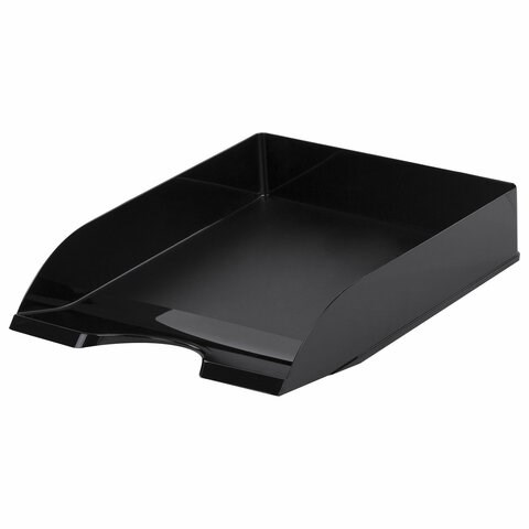 Лоток горизонтальный для бумаг BRAUBERG ORIGINAL, 315х250х60 мм, черный, 238104 238104