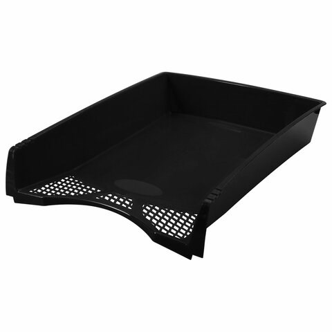 Лоток горизонтальный для бумаг STAFF "Profit", A4 (330х260х60 мм), полипропилен, черный, 237269 237269