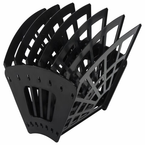 Лоток для бумаг веерный STAFF 7-ми секционный, 6 отделений, сетчатый, черный, 237023 237023