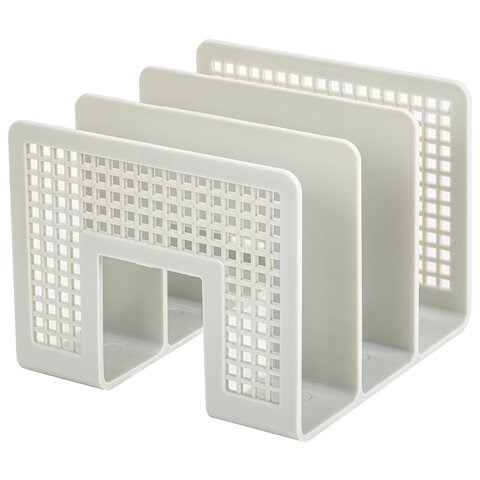 Лоток-сортер для бумаг BRAUBERG "Office-Expert", 3 отделения, 207х212х168 мм, сетчатый серый, 238022 238022