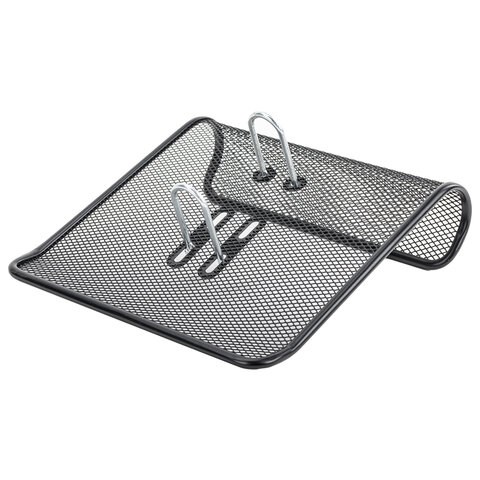 Подставка для календаря большая BRAUBERG "Germanium", металлическая, 57х200х200 мм, черная, 231972 231972