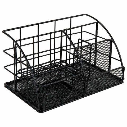 Органайзер для косметики и мелочей металлический 5 секций, MONTE VITA, 140х220х127 мм, чёрный, 272478 272478