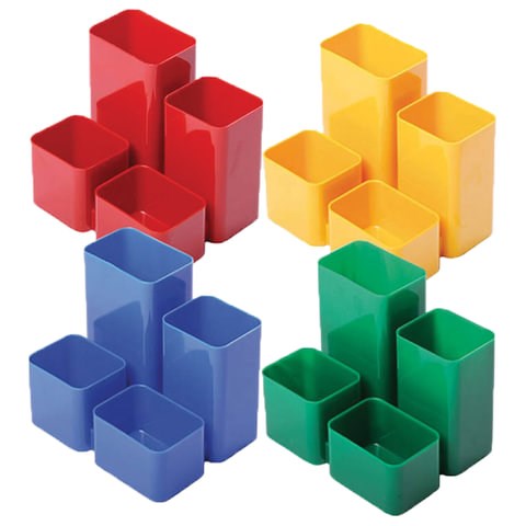 Подставка-органайзер "Юниор", 86х108х102 мм, 4 отделения, ассорти, ОР305 235835