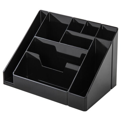 Подставка-органайзер BRAUBERG GRAND OFFICE, 9 отделений, 115х160х105 мм, черная, 238098 238098