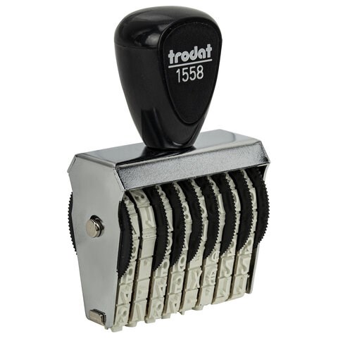 Нумератор ручной ленточный, 8 разрядов, оттиск 38х5 мм, TRODAT 1558, 86111 236809