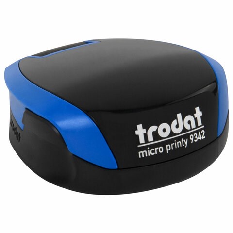 Оснастка для печатей КАРМАННАЯ, D=42 мм синий, TRODAT 9342 MICRO P4, корпус синий, подушка,163187 238372