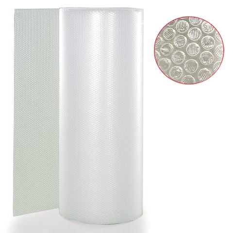 Пленка воздушно-пузырчатая 2-слойная, ширина 0,53 м, длина 20 м, плотность 75 г/м2 600474