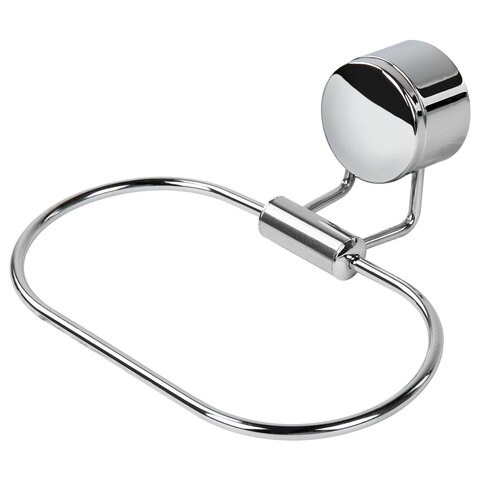 Держатель-кольцо для полотенец LAIMA, хромированная сталь, крепление к стене, 607431 607431