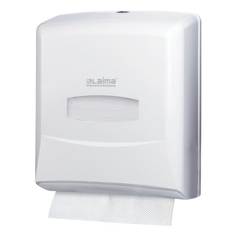 Диспенсер для полотенец LAIMA PROFESSIONAL CLASSIC (Система H3), V-сложения, белый, ABS-пластик, 601426 601426