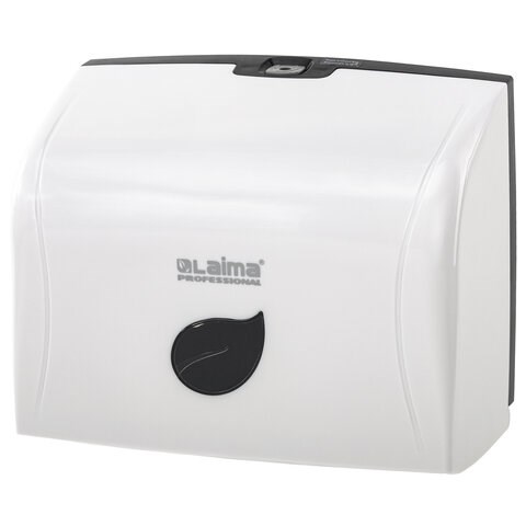 Диспенсер для полотенец LAIMA PROFESSIONAL ECO (Система H3), V-сложения, белый, ABS-пластик, 606548 606548