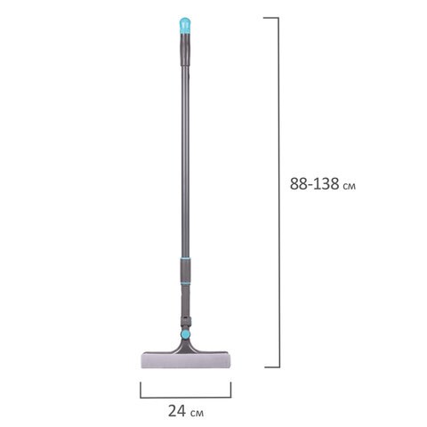 Окномойка вращающаяся со сгоном, телескопическая ручка 88-138 см, ширина 24 см, LAIMA HOME, 606802 606802