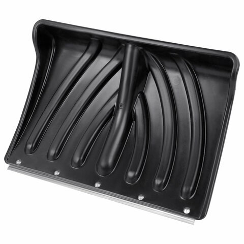 Лопата снеговая 46х33 см БЕЗ ЧЕРЕНКА "КРЕПЫШ" СУПЕРПРОЧНАЯ, планка на клепках, ГРАНДМАСТЕР, 700338 700338