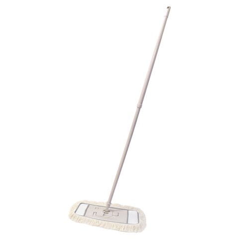 Швабра с флаундером 40 см с насадкой МОП, черенок 85-145 см, насадка МОП (608415), YORK "Natural", 81670 608418
