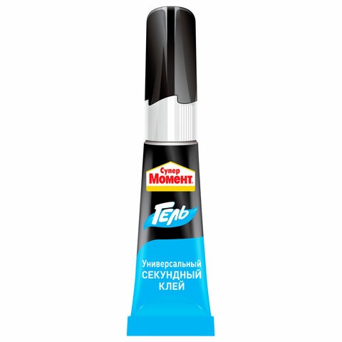 Клей-гель моментальный Супер МОМЕНТ, 3 г, отрывная мультикарта, 622917 605642