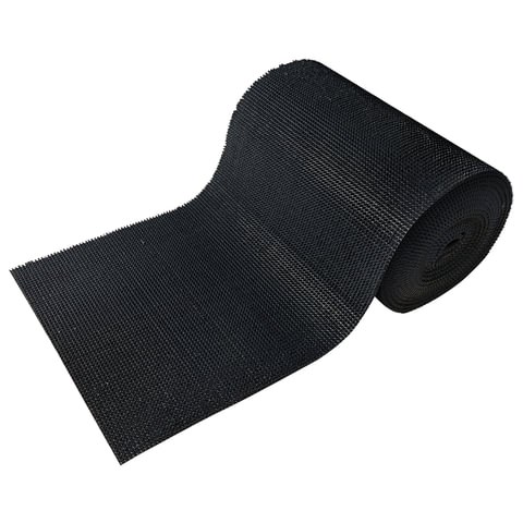 Коврик-дорожка грязезащитный "ТРАВКА", 0,9x15 м, толщина 9 мм, черный, В РУЛОНЕ, VORTEX, 24004 601719