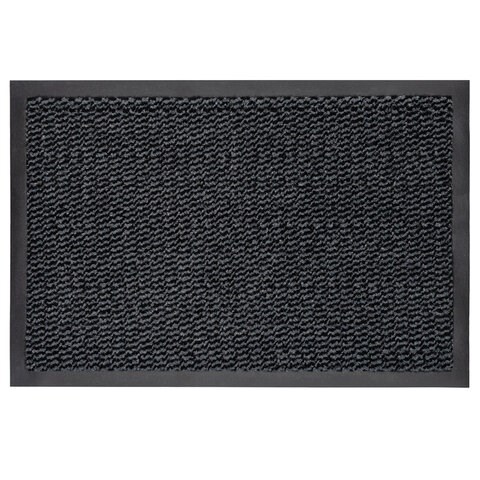 Коврик входной ИЗНОСОСТОЙКИЙ влаговпитывающий 60х90 см, толщина 8 мм, ТАФТИНГ, серый, LAIMA EXPERT, 606883 606883