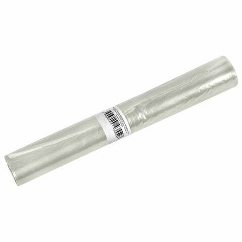 Мешки для мусора прозрачные, ЭКОНОМ, 120 л, в рулоне 10 шт., ПВД, 30 мкм, 70х110 см, 609206 609206
