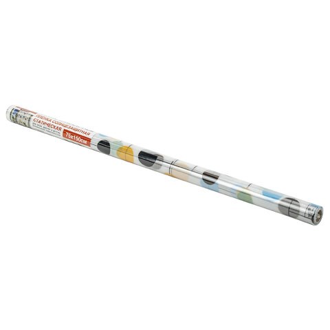 Пленка на окно самоклеящаяся статическая БЕЗ КЛЕЯ солнцезащитная 75х150 см "Шарики" DASWERK, 608593 608593