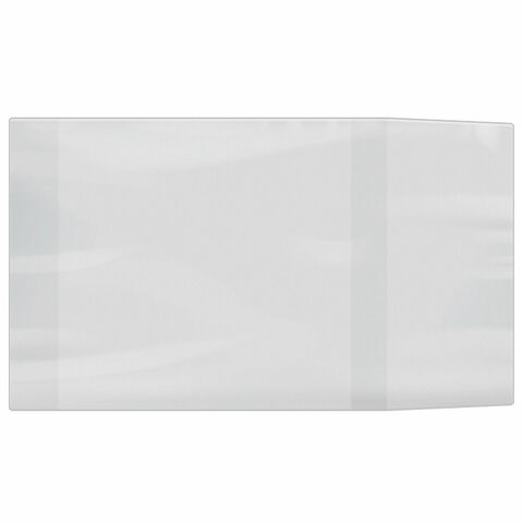 Обложка ПВХ для учебников МАЛОГО ФОРМАТА, ПЛОТНАЯ, 110 мкм, 232х450 мм, универсальная, прозрачная, 15.13 222242