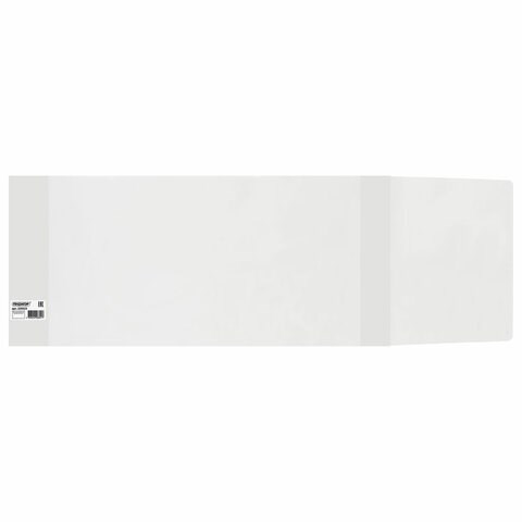 Обложка ПВХ со штрихкодом для альбомов для рисования и черчения, ПЛОТНАЯ, 120 мкм, 215х685 мм, универсальная, прозрачная, ПИФАГОР, 229323 229323