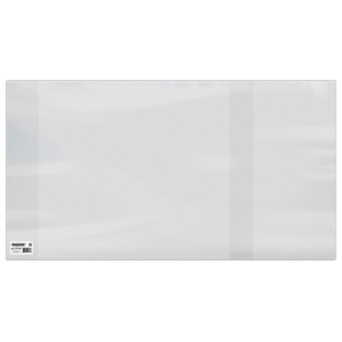 Обложка ПВХ со штрихкодом для учебников А4 БОЛЬШОГО ФОРМАТА, контурных карт, атласов, ПЛОТНАЯ, 120 мкм, 292х560 мм, ПИФАГОР, 227492 227492