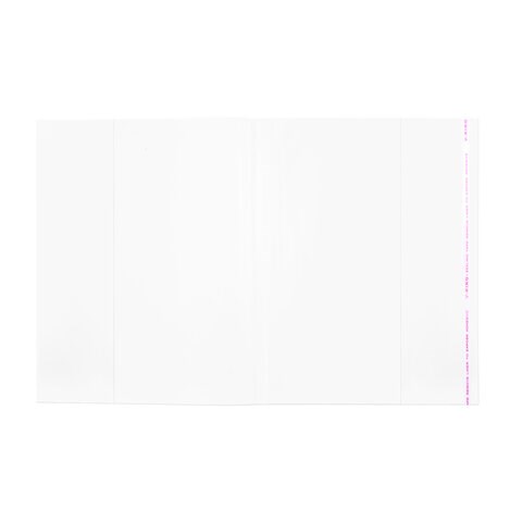 Обложки ПП для тетради "Пропись", КОМПЛЕКТ 5 шт., КЛЕЙКИЙ КРАЙ, 80 мкм, 241х380 мм, универсальные, 16.36/5 225864