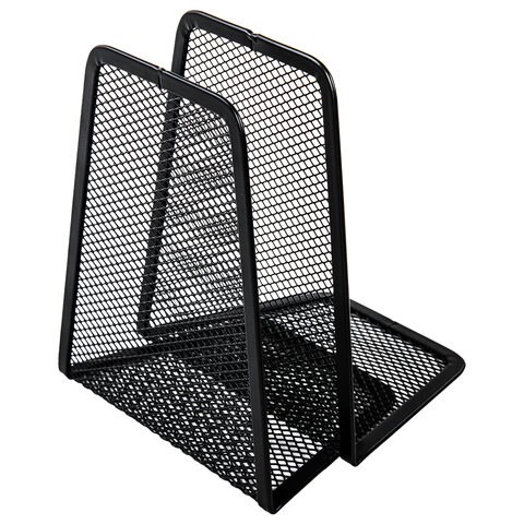 Держатель (ограничитель) подставка для книг BRAUBERG "Germanium Mesh", КОМПЛЕКТ 2 штуки, металл, 237977 237977