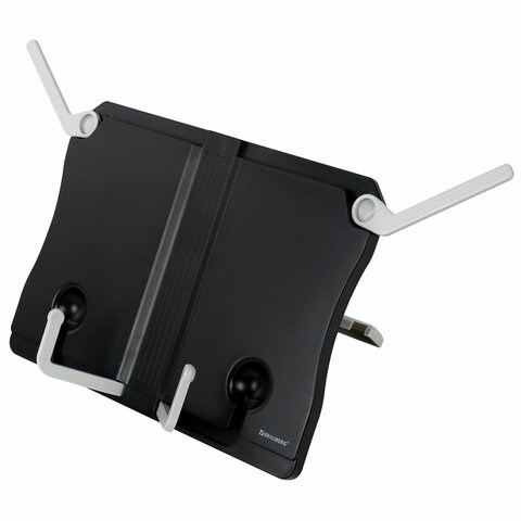 Подставка для книг и учебников BRAUBERG Black, регулируемый наклон, ABS-пластик, 238062 238062