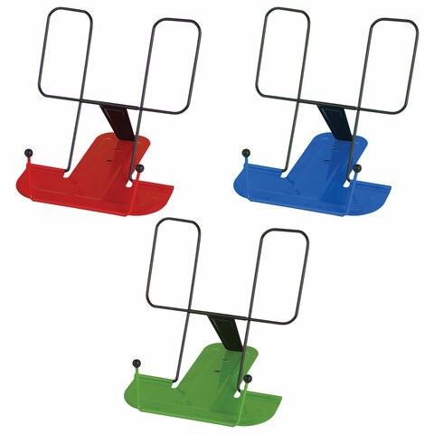 Подставка для книг и учебников ЮНЛАНДИЯ "ORIGINAL", металлическая, ассорти, европодвес, 237209 237209