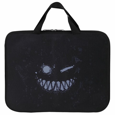 Папка на молнии с ручками BRAUBERG А4, 1 отделение, полиэстер, 20 мм, "Don't be afraid", 271478 271478