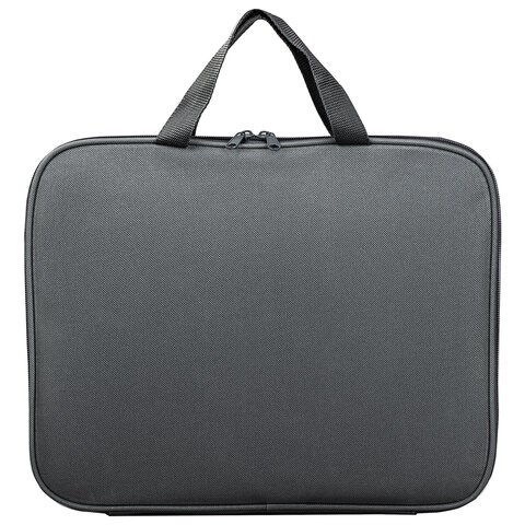 Папка на молнии с ручками STAFF EVERYDAY, А4, полиэстер, серая, 270732 270732